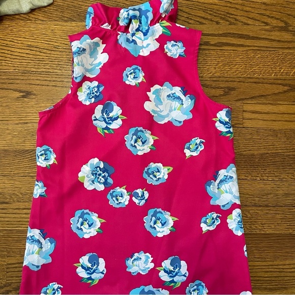 **4/$12** Mud Pie Floral Sleeveless Top in Pink and Blue Ruffle Trim Size XS - Picture 8 of 10